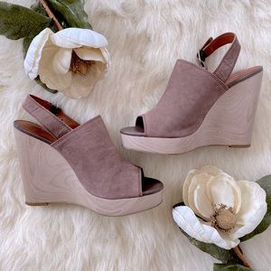 Leather Lucky Brand Wedges Size:10